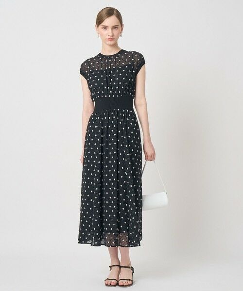 ANAYI / アナイ ロング・マキシ丈ワンピース | フラワー刺繍ドットフレア ワンピース | 詳細20