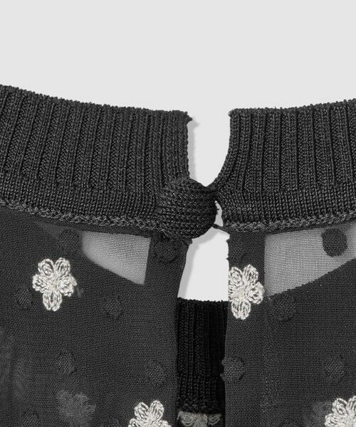 ANAYI / アナイ ロング・マキシ丈ワンピース | フラワー刺繍ドットフレア ワンピース | 詳細24