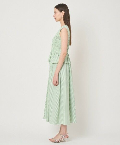 ANAYI / アナイ ミニ丈・ひざ丈ワンピース | カラーストライプスモッキング ワンピース | 詳細14