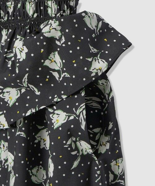 ANAYI / アナイ ミニ丈・ひざ丈ワンピース | フラワードットプリントスモッキング ワンピース | 詳細18