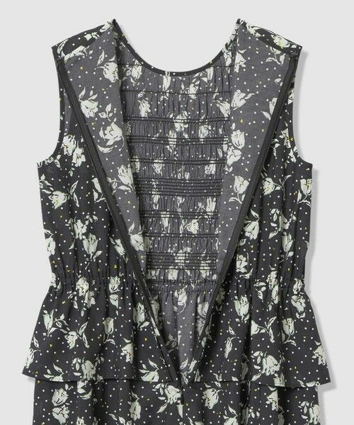 ANAYI / アナイ ミニ丈・ひざ丈ワンピース | フラワードットプリントスモッキング ワンピース | 詳細23