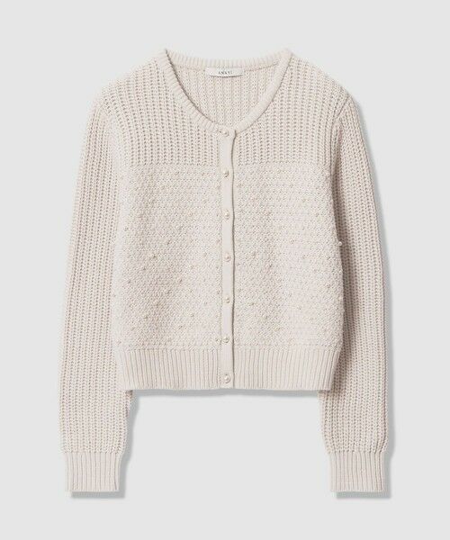 ANAYI / アナイ カーディガン・ボレロ | パールスタッズカーディガン（beige (11)）