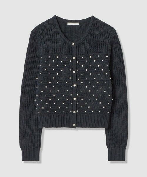 ANAYI / アナイ カーディガン・ボレロ | パールスタッズカーディガン（navy (65)）