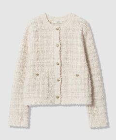ANAYI / アナイ カーディガン・ボレロ | マルティプルニットツイードジャケット