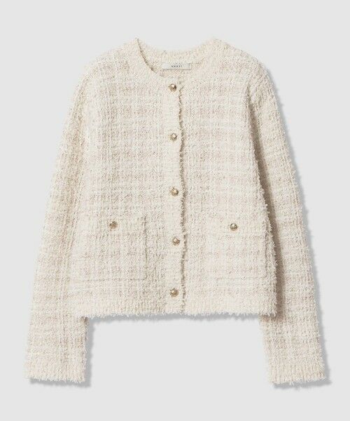 ANAYI / アナイ カーディガン・ボレロ | マルティプルニットツイードジャケット（beige mix (19)）