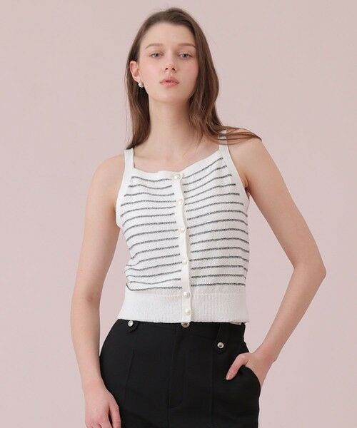 ANAYI / アナイ ニット・セーター | パウダーボーダーキャミプルオーバー | 詳細5