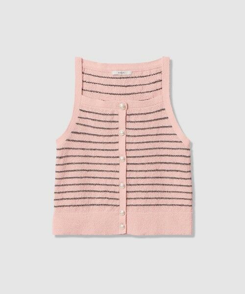 ANAYI / アナイ ニット・セーター | パウダーボーダーキャミプルオーバー(light pink (42))