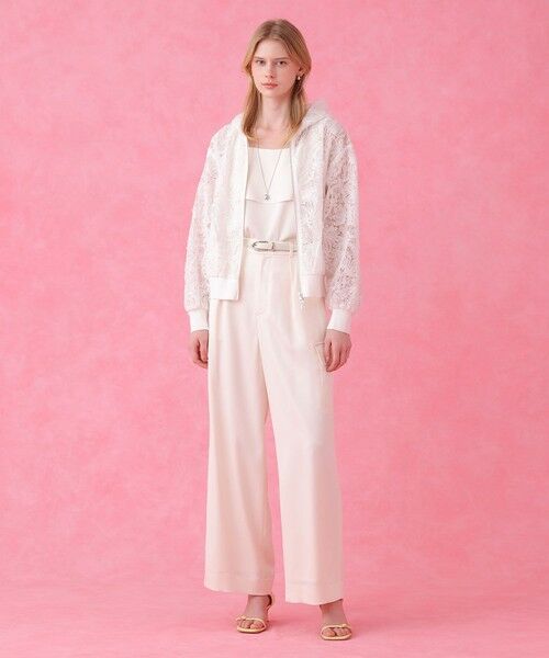 ANAYI / アナイ パーカー | チュールコードレースフーディブルゾン | 詳細5