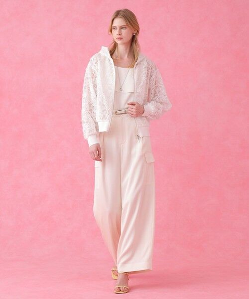 ANAYI / アナイ パーカー | チュールコードレースフーディブルゾン | 詳細6