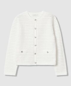 ANAYI / アナイ カーディガン・ボレロ | アイレットボーダー カーディガン