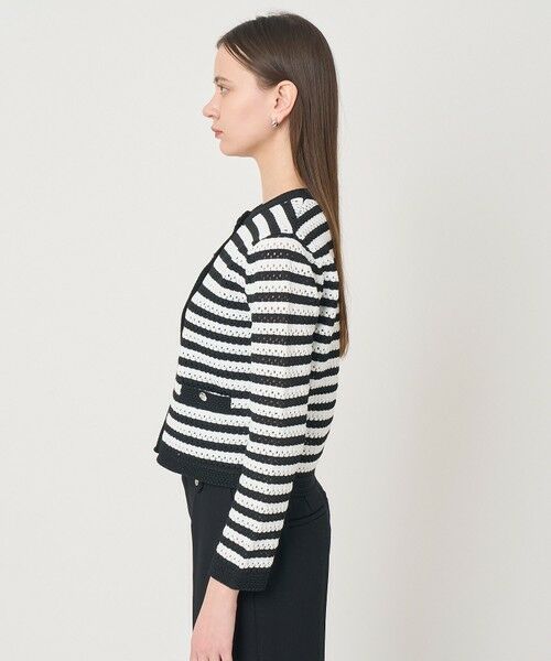 ANAYI / アナイ カーディガン・ボレロ | アイレットボーダー カーディガン | 詳細11