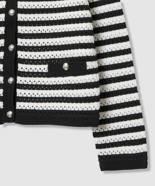 ANAYI / アナイ カーディガン・ボレロ | アイレットボーダー カーディガン | 詳細7
