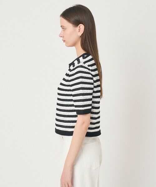 ANAYI / アナイ ニット・セーター | アイレットボーダー プルオーバー | 詳細11