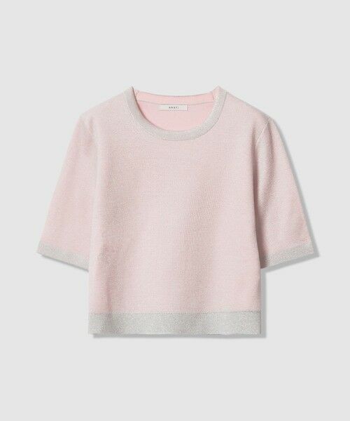 ANAYI / アナイ ニット・セーター | シアーラメダブルウィーブプルオーバー（light pink (42)）