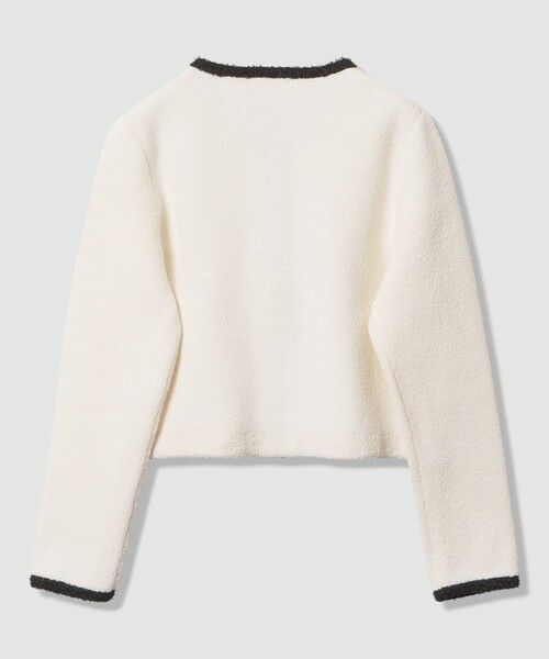 ANAYI / アナイ カーディガン・ボレロ | 【セットアップ対象商品】コットンブークレ配色 カーディガン | 詳細1