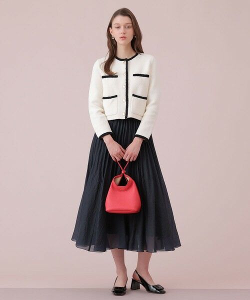 ANAYI / アナイ カーディガン・ボレロ | 【セットアップ対象商品】コットンブークレ配色 カーディガン | 詳細5