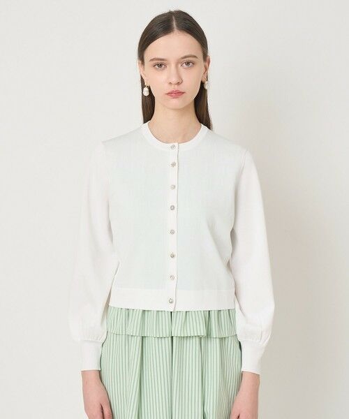 ANAYI / アナイ カーディガン・ボレロ | アソートビジュー釦クルー カーディガン | 詳細3
