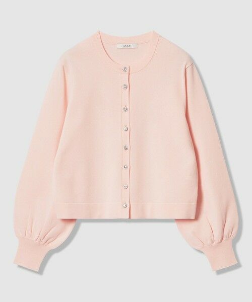 ANAYI / アナイ カーディガン・ボレロ | アソートビジュー釦クルー カーディガン（pink (41)）