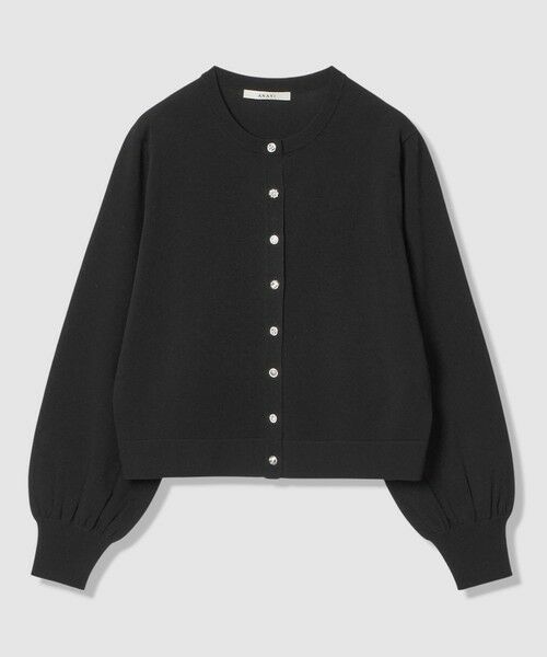 ANAYI / アナイ カーディガン・ボレロ | アソートビジュー釦クルー カーディガン（black (95)）