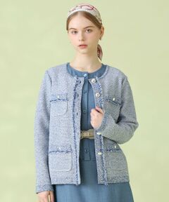 ANAYI / アナイ カーディガン・ボレロ | ミックスツイード ジャケットカーディガン
