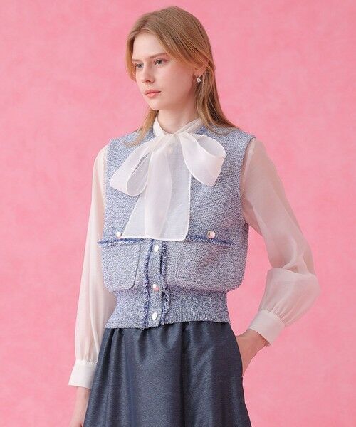 ANAYI / アナイ ニット・セーター | ミックスツイードジレ | 詳細13