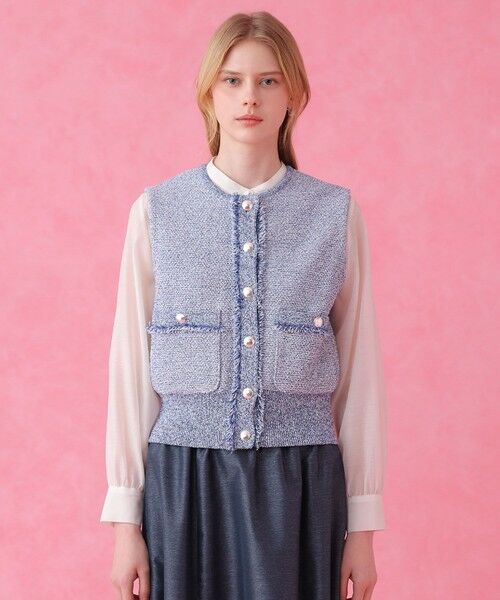 ANAYI / アナイ ニット・セーター | ミックスツイードジレ | 詳細9