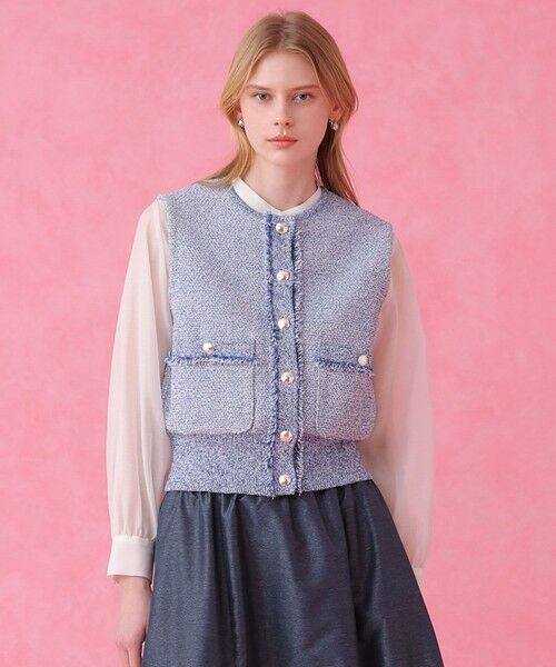 ANAYI / アナイ ニット・セーター | ミックスツイードジレ | 詳細12