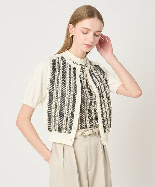 ANAYI / アナイ カーディガン・ボレロ | インポートレースドッキング カーディガン | 詳細15