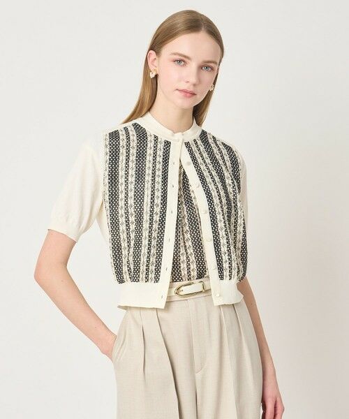 ANAYI / アナイ カーディガン・ボレロ | インポートレースドッキング カーディガン | 詳細12