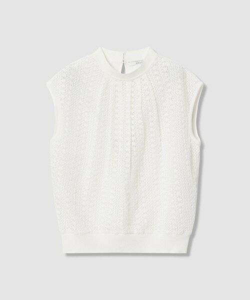 ANAYI / アナイ ニット・セーター | インポートレースドッキング プルオーバー（white (01)）