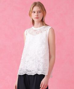 ANAYI / アナイ ニット・セーター | チュールコードレース プルオーバー