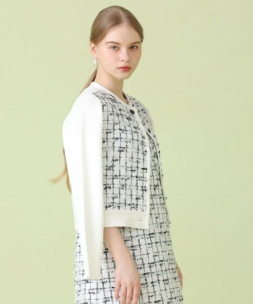 ANAYI / アナイ カーディガン・ボレロ | 【セットアップ対象商品】モノトーンツイードコンビ カーディガン | 詳細6