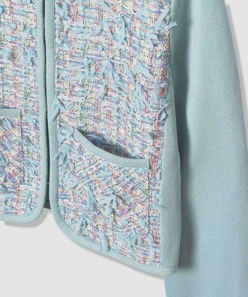 ANAYI / アナイ カーディガン・ボレロ | 【セットアップ対象商品】ブルーミックスツイードコンビ カーディガン | 詳細13