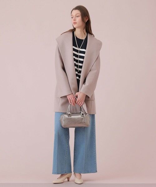 ANAYI / アナイ ニット・セーター | スリーブ釦ボーダー プルオーバー | 詳細12