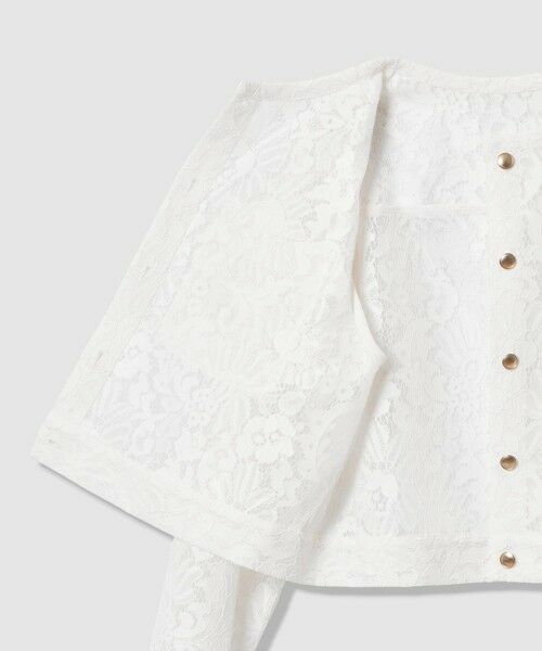 ANAYI / アナイ ブルゾン | 【セットアップ対応商品】メッシュレースノーカラーブルゾン | 詳細13