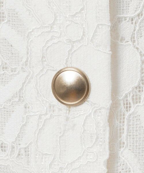 ANAYI / アナイ ブルゾン | 【セットアップ対応商品】メッシュレースノーカラーブルゾン | 詳細14