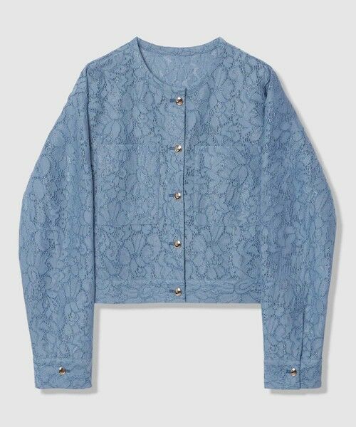 ANAYI / アナイ ブルゾン | 【セットアップ対応商品】メッシュレースノーカラーブルゾン | 詳細20