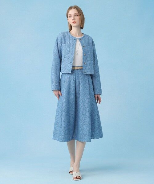 ANAYI / アナイ ブルゾン | 【セットアップ対応商品】メッシュレースノーカラーブルゾン | 詳細17