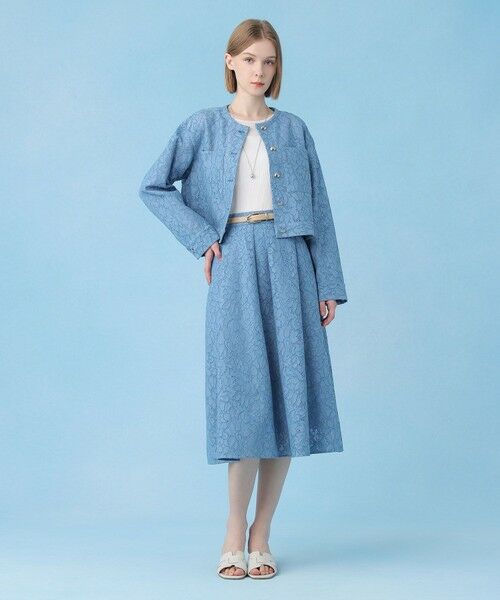 ANAYI / アナイ ブルゾン | 【セットアップ対応商品】メッシュレースノーカラーブルゾン | 詳細18