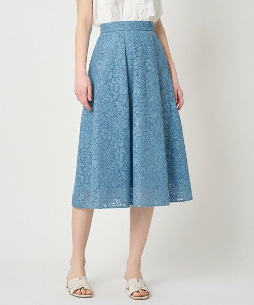 ANAYI / アナイ ミニ・ひざ丈スカート | 【セットアップ対応商品】メッシュレースタック スカート | 詳細10