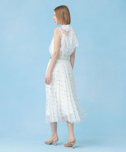 ANAYI / アナイ ロング・マキシ丈スカート | オーガンジードットプリントプリーツ スカート | 詳細3