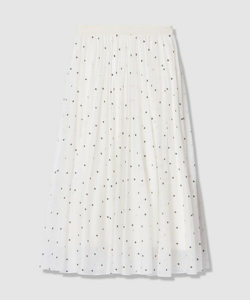 ANAYI / アナイ ロング・マキシ丈スカート | オーガンジードットプリントプリーツ スカート | 詳細6