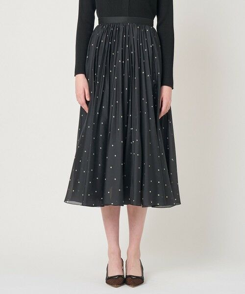 ANAYI / アナイ ロング・マキシ丈スカート | オーガンジードットプリントプリーツ スカート | 詳細16