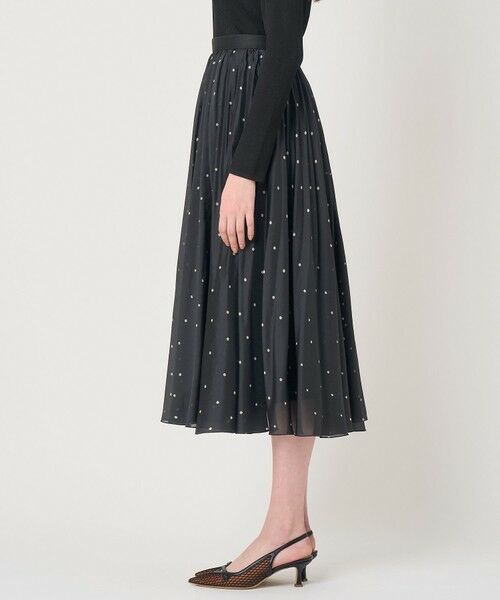 ANAYI / アナイ ロング・マキシ丈スカート | オーガンジードットプリントプリーツ スカート | 詳細17