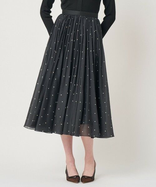 ANAYI / アナイ ロング・マキシ丈スカート | オーガンジードットプリントプリーツ スカート | 詳細19