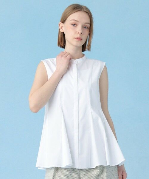 ANAYI / アナイ シャツ・ブラウス | コットンポリブロードマチフレアブラウス | 詳細4