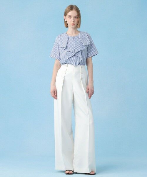 ANAYI / アナイ シャツ・ブラウス | コットンポリブロードラッフルブラウス | 詳細17