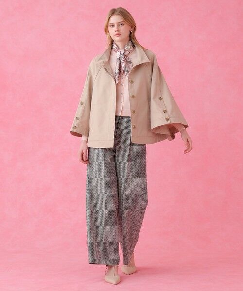 ANAYI / アナイ ポンチョ | 撥水ツイルケープスタンドコート | 詳細5