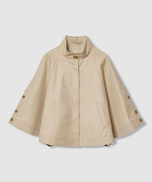 ANAYI / アナイ ポンチョ | 撥水ツイルケープスタンドコート | 詳細7