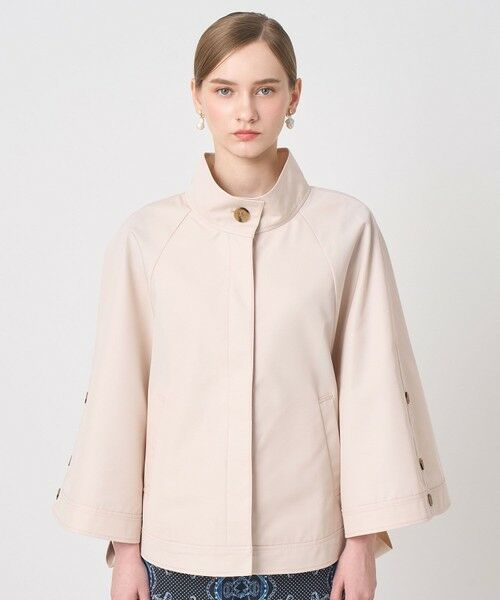 ANAYI / アナイ ポンチョ | 撥水ツイルケープスタンドコート | 詳細11